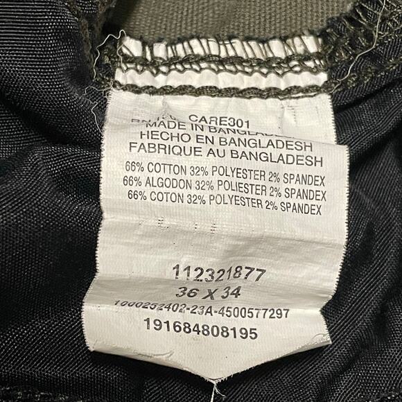 Lee Mens Cargo Pants 36x34 Faded Comfort Army Green Tactical Utility Outdoors - Picture 8 of 9